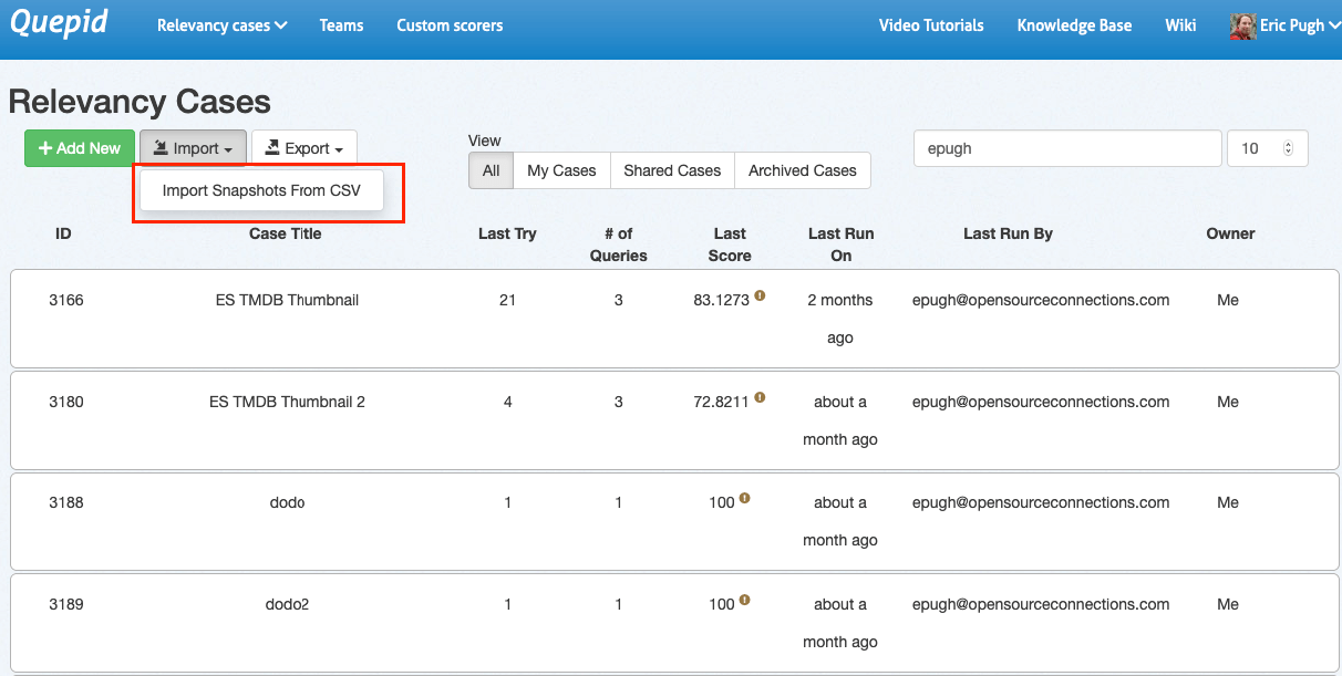 Cases Dashboard